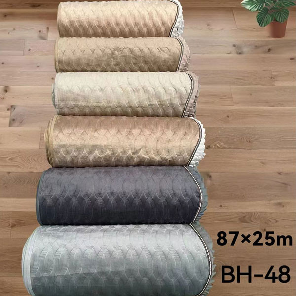 Ozlem Fermented Fabric Sofa Covers in Various Colors & Designs, 87cmx25m, Model No. BH-48 (price per length)