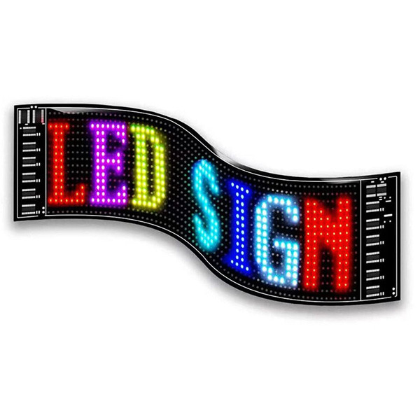 OEM Flexible Colorful LED Matrix Panel App Controlled, 38 x 9cm