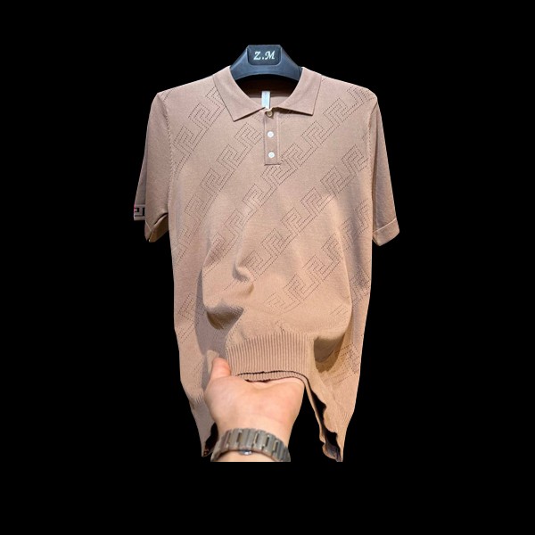 Versace Single Color Short Sleeves Polo for Men in Various Colors