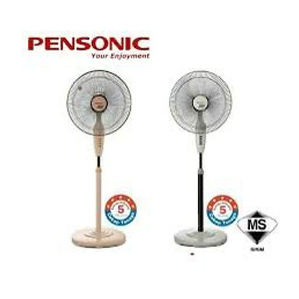 Pensonic Floor Fan, 55W, 3 Speeds, White Color, 18inch Stand Fan