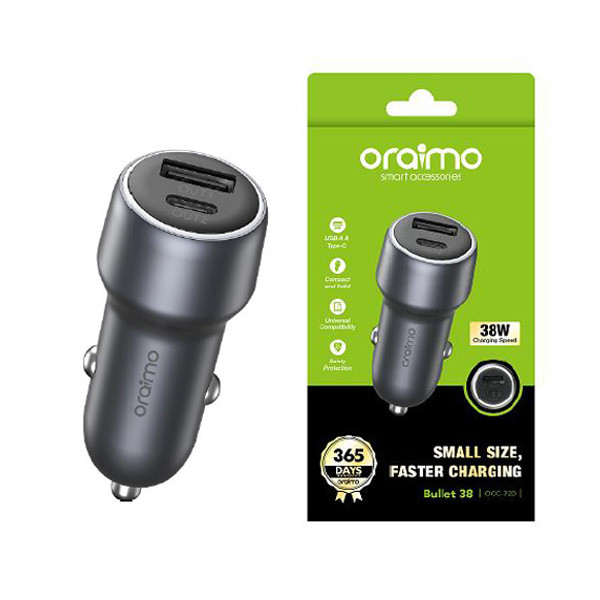 Oraimo Car Charger Model No. OCC-72D