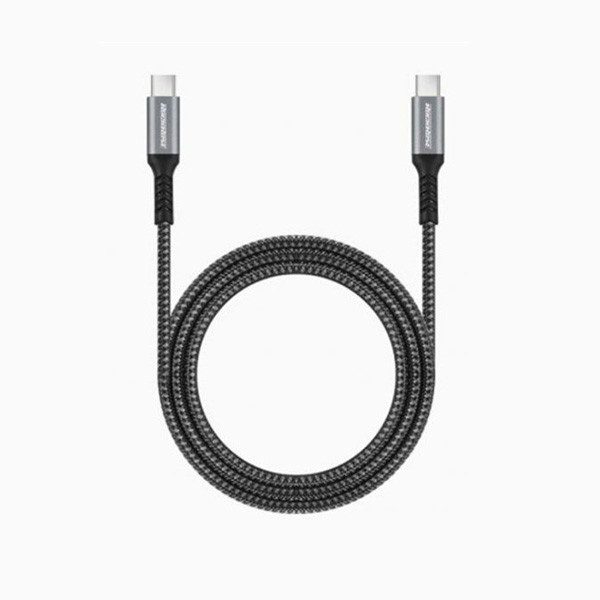 Rockrose Powerline 1m USB-C to USB-C Cable, Black Color, Model No. RRCS07CC1