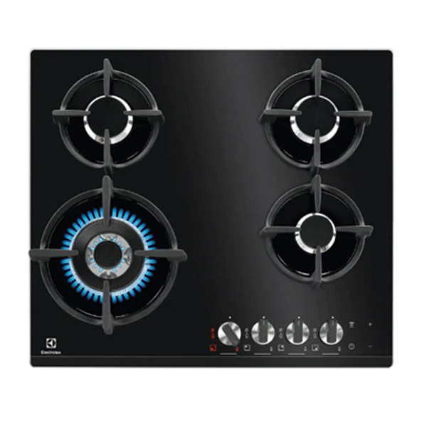 Electrolux 60cm FlameLight Gas on Glass Hob Model No. KGG64375K