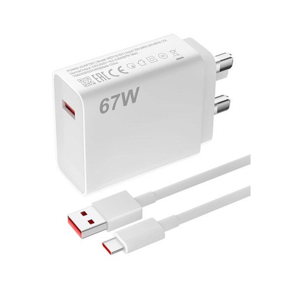 Xiaomi Redmi Note 12 Pro 67W USB UK Plug Fast Charger Original
