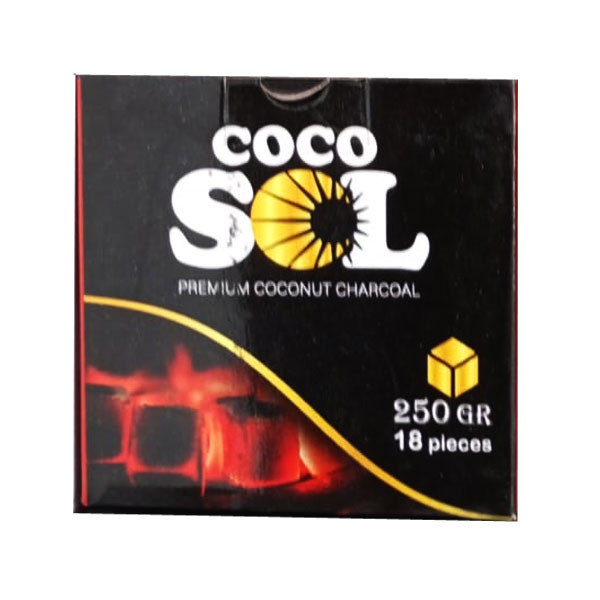 Coco Sol Coconut Charcoal Cubes, 250gr, 18pcs