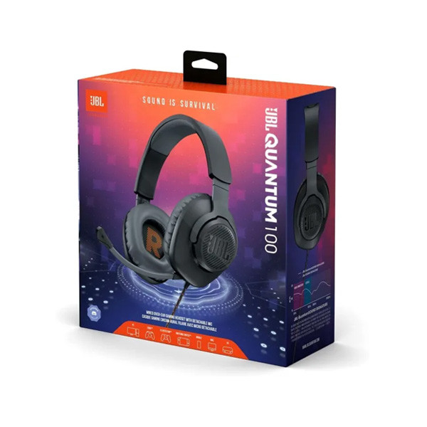 JBL Quantum 100 Gaming Headset, Black Color