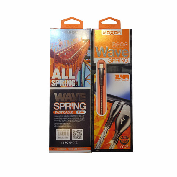 Moxom Wave Spring Type C 2.4A Fast Cable