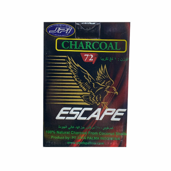 JPI Escape Coconut Charcoal Cubes, 72 pcs