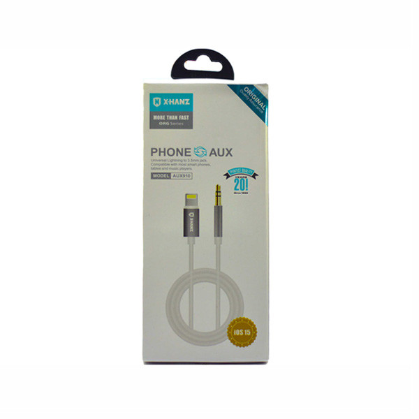 X-Hanz Universal Lightning to 3.5MM Jack iPhone Model No. AUX910