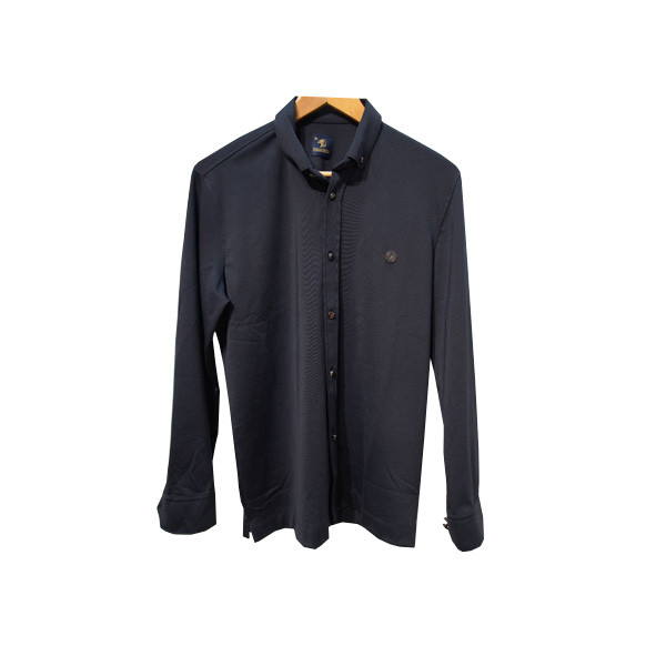 Stefano Ricci Long Sleeves Shirt for Men - Blue Black Color