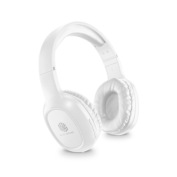 Cellularline Music Sound Headphone BT Basic, White Color, Model No. BTHEADBBASICMSW