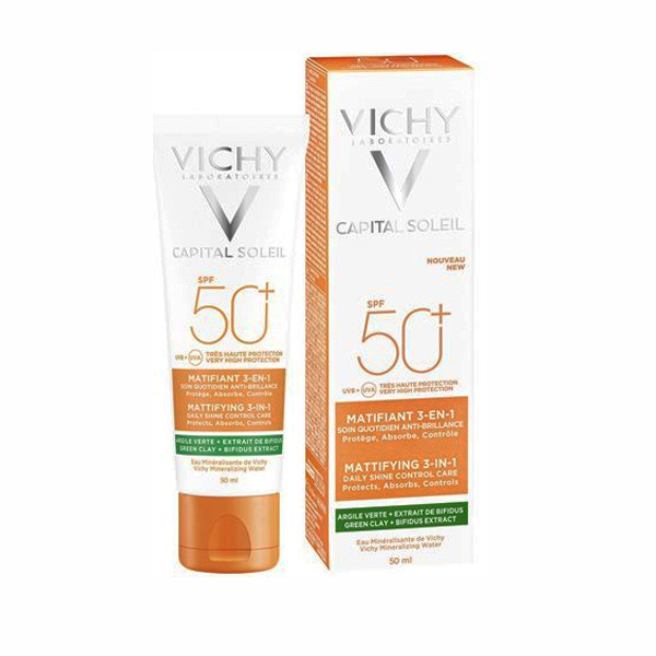 Vichy Capital Soleil Mattifying 3 in 1 Daily Shine Control Care SPF50 50ml