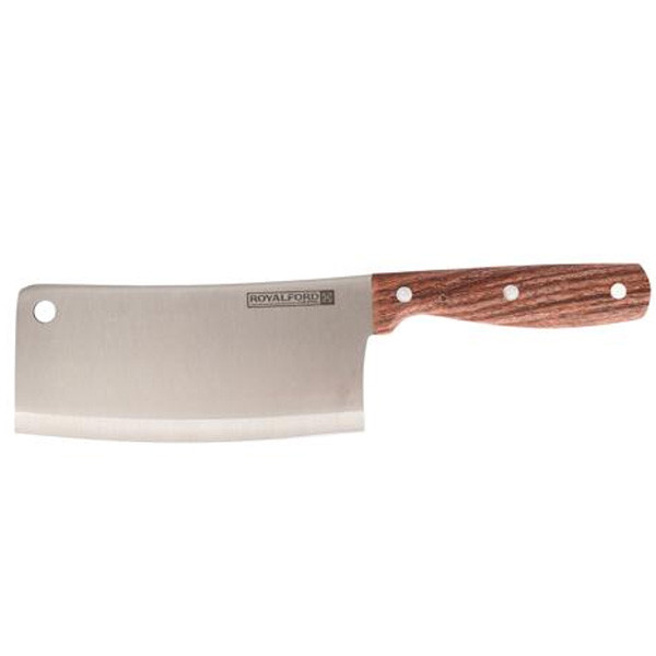 Royalford Knife-19 6" Chopping Knife/Wooden handle 1X24, Model No. RF9664