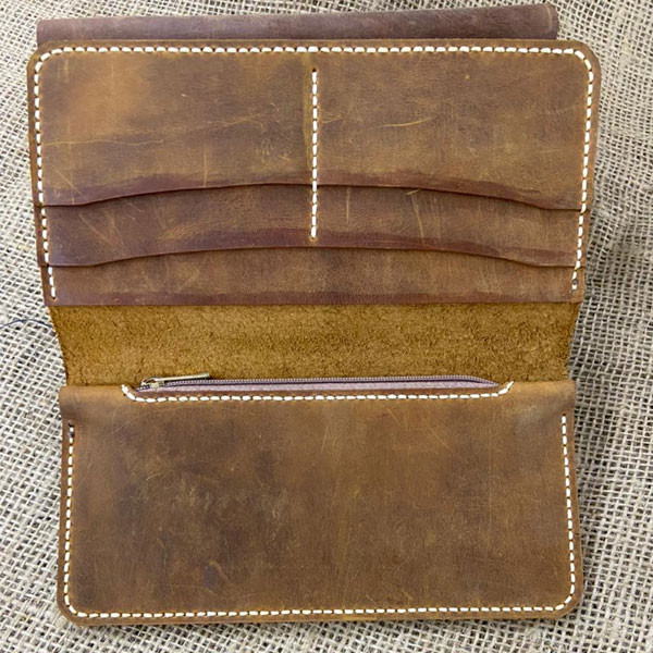 Carox Handmade Leather Multi Pocket Wallet for Men in many colors