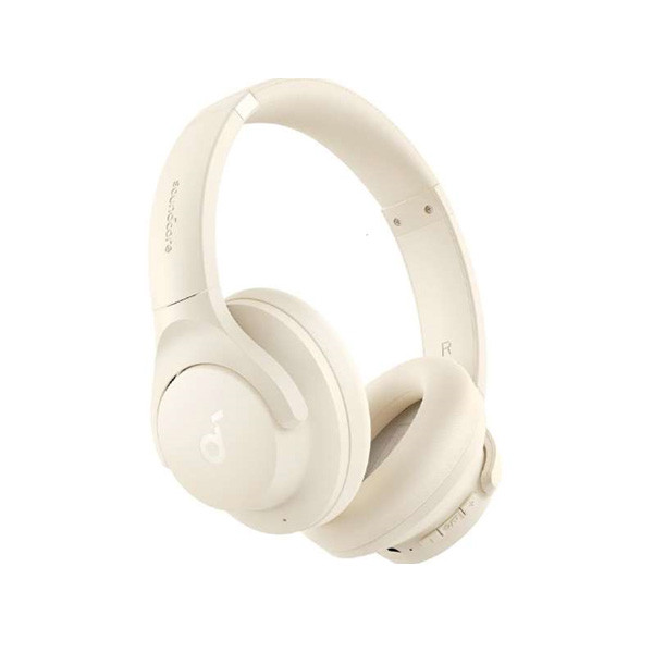 Anker Q20i Soundcore Bluetooth Headphones whith Noise Cancelling, White Color, Model No. A3004Z21