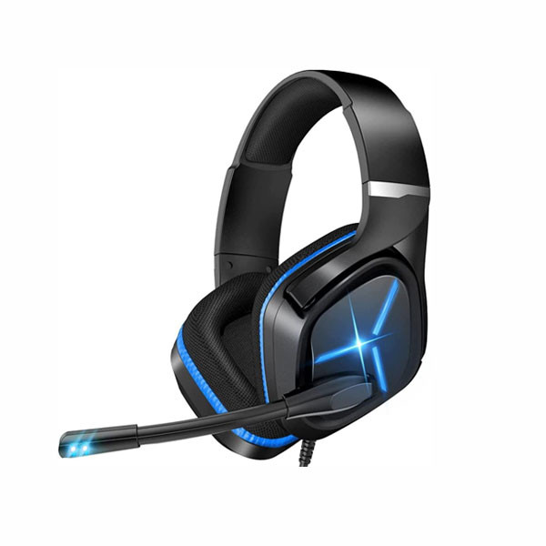 Nulliplex Gaming Headset, 3.5mm Stereo Sound, Blue LED Backlit with Microphone Model No. L1
