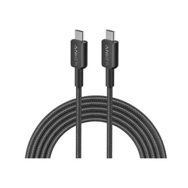 Anker 322 USB-C to USB-C Cable Braided 6Ft, Black Color, Model No. A81F6H11