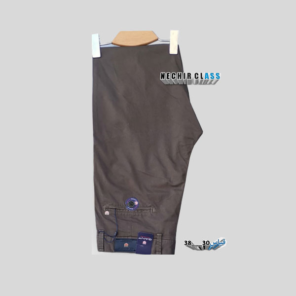 Gant Chino Pants Elastic in Natural Fit, in 5 Colors (Brown, Gray, Beige, White & Dull Yellowish-Green), 30 to 38 Sizes, for Men