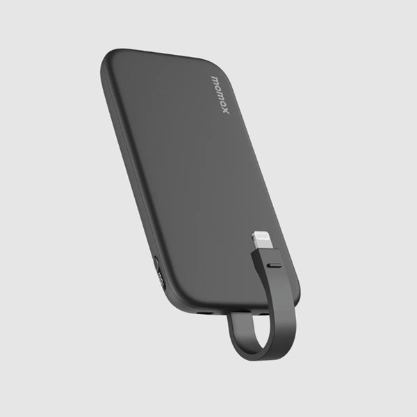 Momax iPower PD3 10000mAh Power Bank with Lightning Cable, Black Color, Model No. IP118MFID