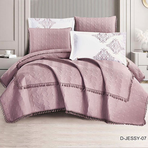 Rose Home Summer Blanket Queen Size (200cm x 200cm) Set of 6 pieces in Red Purple Color Model No. D-JESSY-07