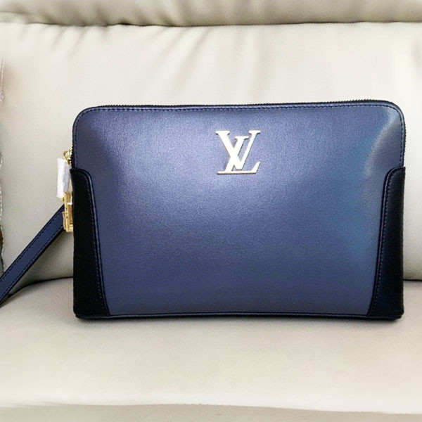 Louis Vuitton Leather Women Bag with LV Brand Silver Logo & Reinforced Leather Lining on Both Bag's Sides in Various Colors & Designs