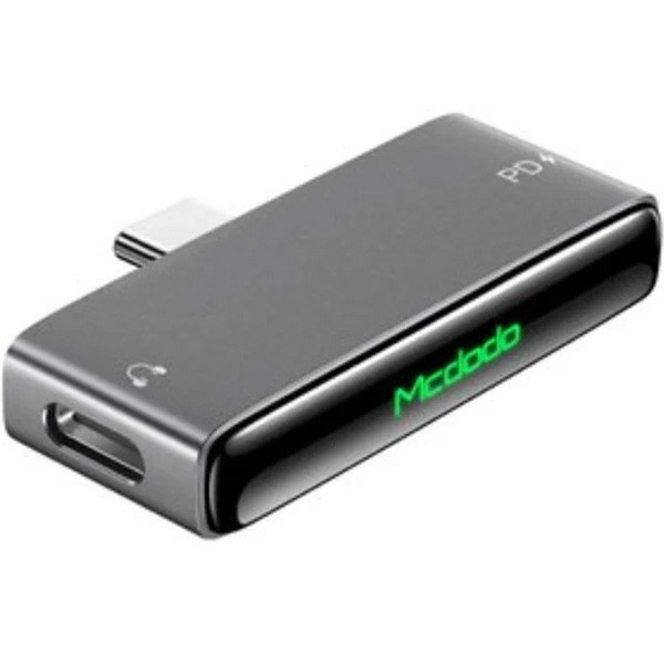 Mcdodo Audio Adaptor Type-C To Dual Type-C, Black Color, Model No. CA-7670