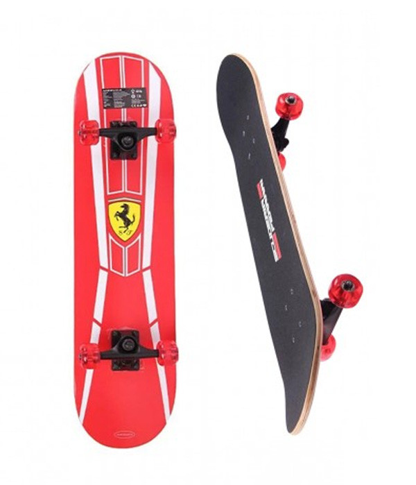 Ferrari 31''X8'' double Kick Skateboard Model No. FBW21