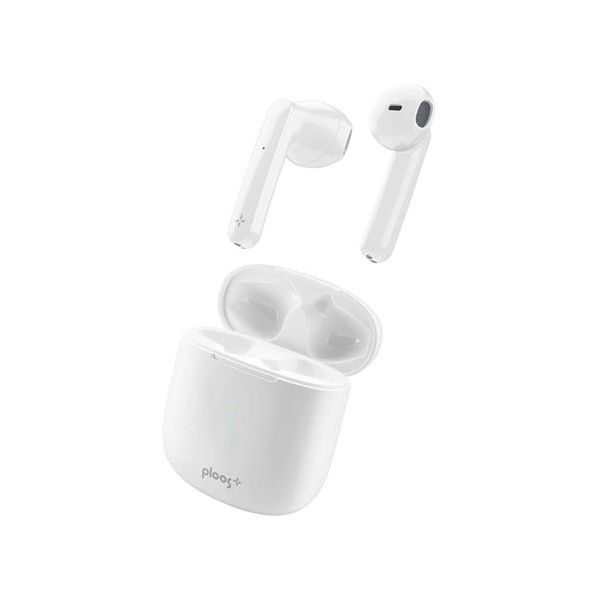 Cellularline Wireless Stereo Bluetooth Earbuds with Egg Capsule Case, White Color, Model No. PLBTTWSCAP2W