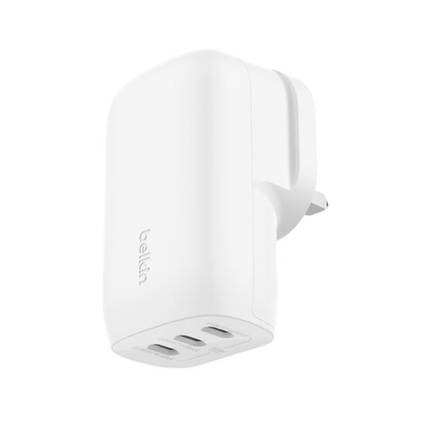 Belkin 3-Port USB-C Wall Charger with PPS 67W with 100w 5A 2M USB-C Cable Model No. WCC002my2MWH-B6