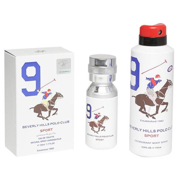 BHPC No 9 Gift Set for Men EDT 50ml and Sport Deodorant 175ml Model No. 5009GSWF9