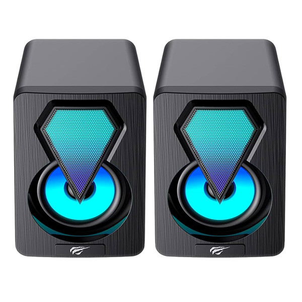 Havit RGB Stereo 2.0 Speaker, Black Color, Model No. SK210miniPRO