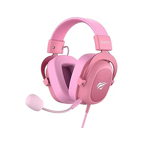Havit Wired Gaming Headphone Pink Color, Model No. H2002d