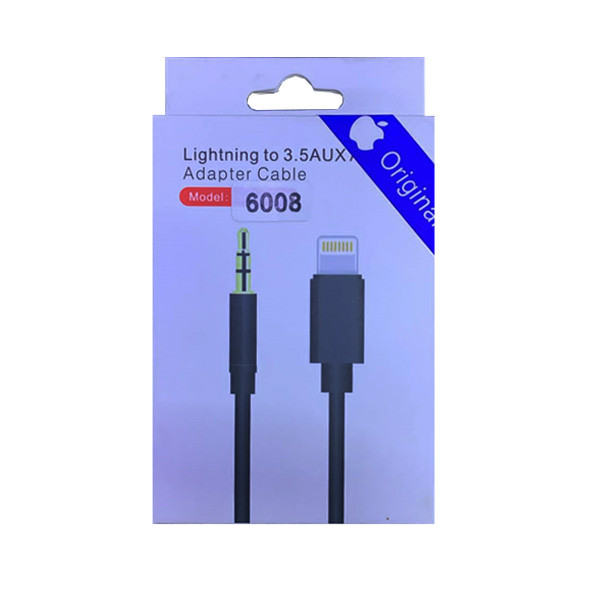 OEM 3.5 mm Audio Cable With Lightning Connector Model No. 6008