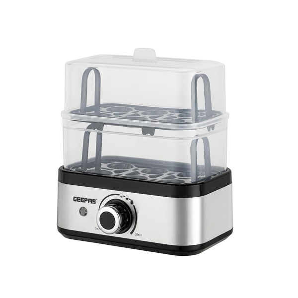 Geepas 2 in 1 Egg Boiler & Poacher with Capacity for 16 Eggs, Model No. GEB63019UK