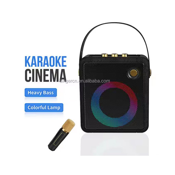 OEM M85 M85+ KTV Party Box Karoke Cordless Speakers Audio Portable Karaoke Speaker With Wireless Mic for Family Model No. CH-M85