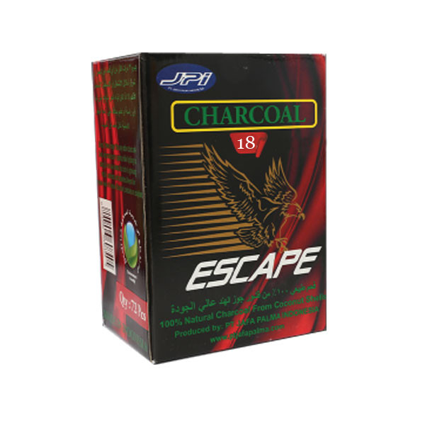JPI Escape Coconut Charcoal Cubes, 250gr, 18pcs