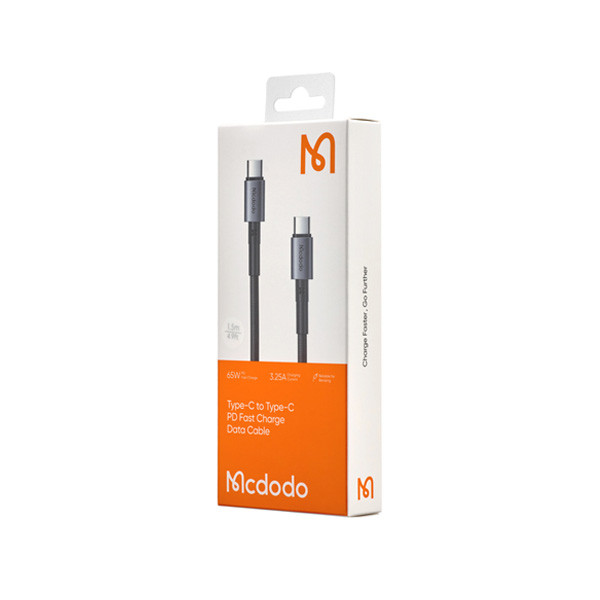 Mcdodo Prism Series 65W USB-C to USB-C Data Cable 1.5m, Black Color, Model No. CA-3131