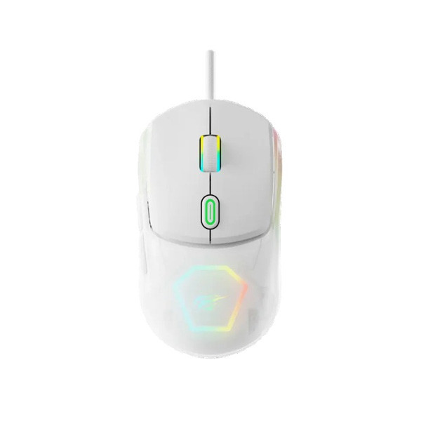Havit Gamenote Programming Gaming Mouse RGB, White Color, Model No. MS965SE
