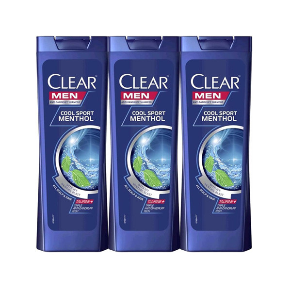 Clear Men's Hair & Scalp Shampoo with Triple Anti-Dandruff Technology 400ml