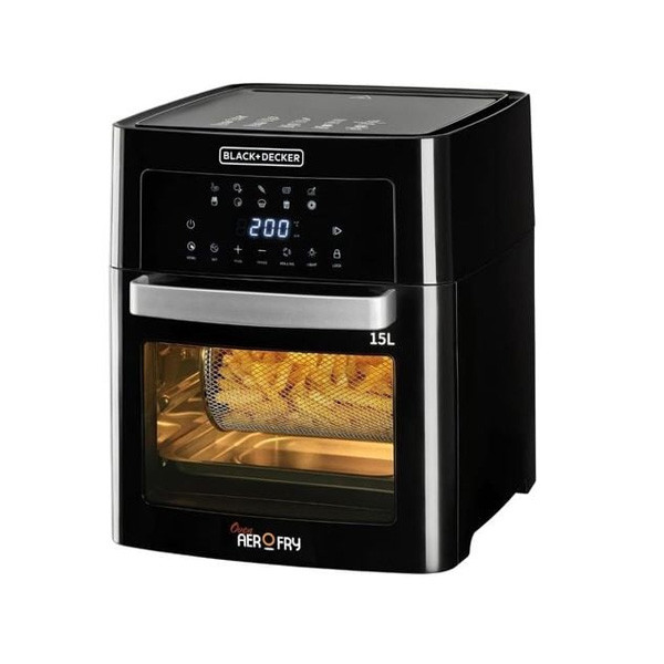 Black+Decker Digital Air Fryer, 1700W, 15lt Capacity, Model No. AOF150-B5