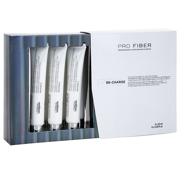 L'oréal Paris Profiber Re-Charge Anti-Damage Ampoules For Damaged Hair (6 x 20ml)