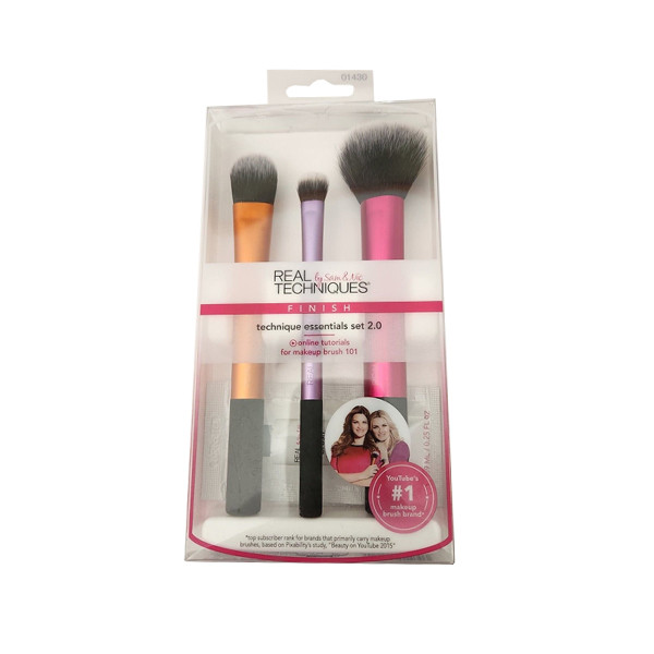 Real Techniques Finish Essentials Set 2.0 3 Brushes
