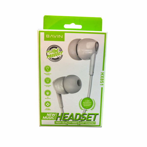 Bavin 3.5mm Jack Universal Headset Model No. HX851