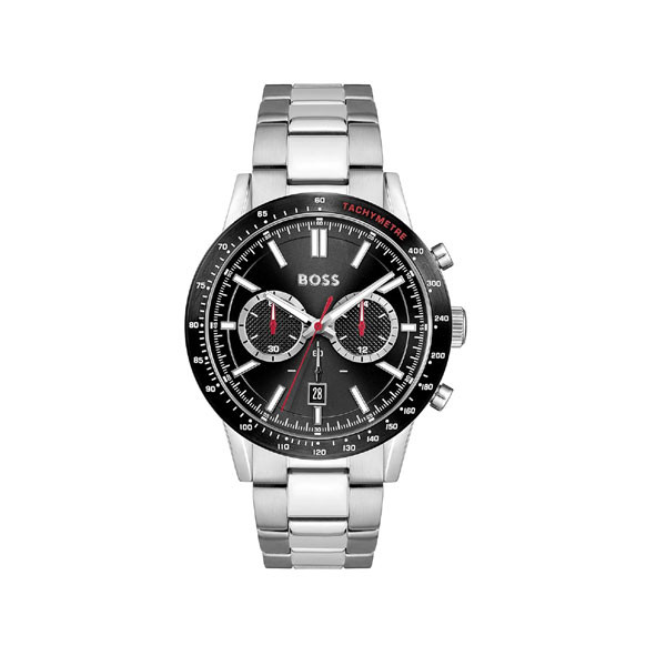 Hugo Boss Allure Quartz Chronograph Analog Men's Watch with Silver Stainless Steel Bracelet Model No. 1513922