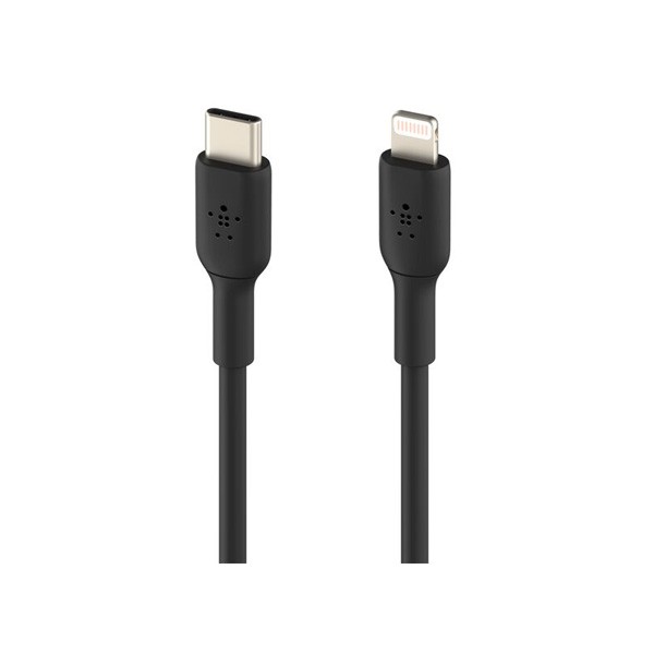 Belkin BoostCharge Fast Charging USB-C to Lightning Cable 3.3ft/1M - MFi Certified 30W Power, Black Color