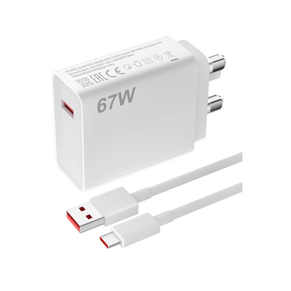 Xiaomi Redmi Note 13 Pro 67W USB UK Plug Fast Charger Original