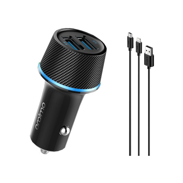 Oraimo Car Charger Type Lightning & Micro USB Model No. OCC-21DML