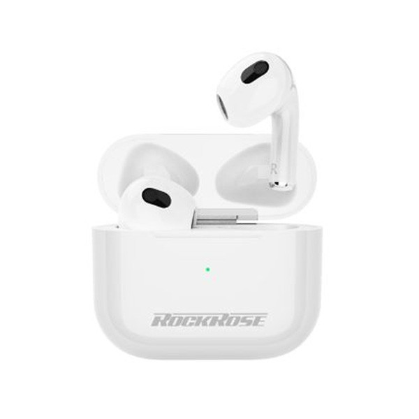 Rockrose Opera IV True Wireless Earbuds, White Color, Model No. RRWE12