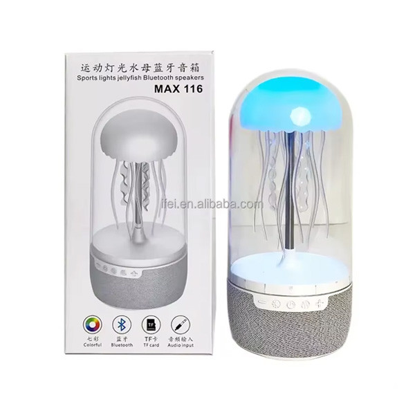 OEM Creative Colorful Jellyfish Lamp Bluetooth Speaker HiFi Stereo 1800mAh for Home & Office Model No. MAX 116 S