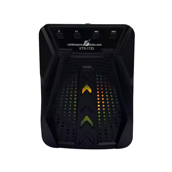 OEM Speaker Karaoke Wireless Outdoor Party Speaker 4 Inch TWS TF USM FM Radio Speaker with RGB Color Party Light, Model No. KTS-1723